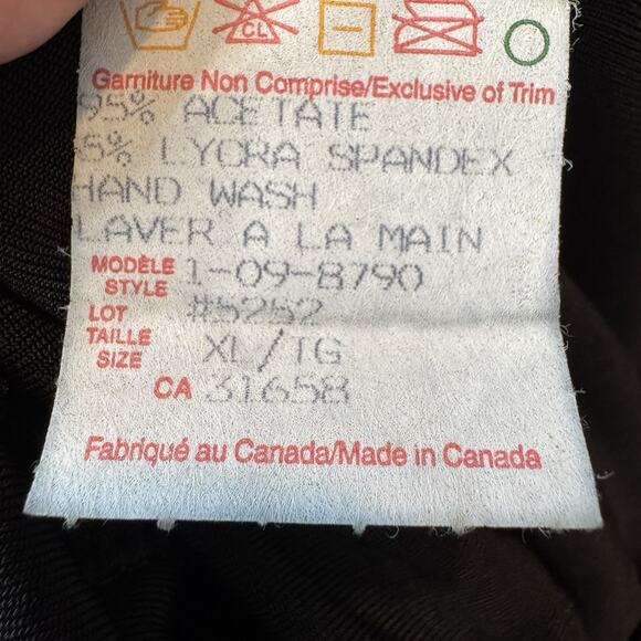 Artex 36” Midi Maxi Skirt Womens XL Black Traveler Pull On Elastic Waist Stretch - Picture 4 of 4